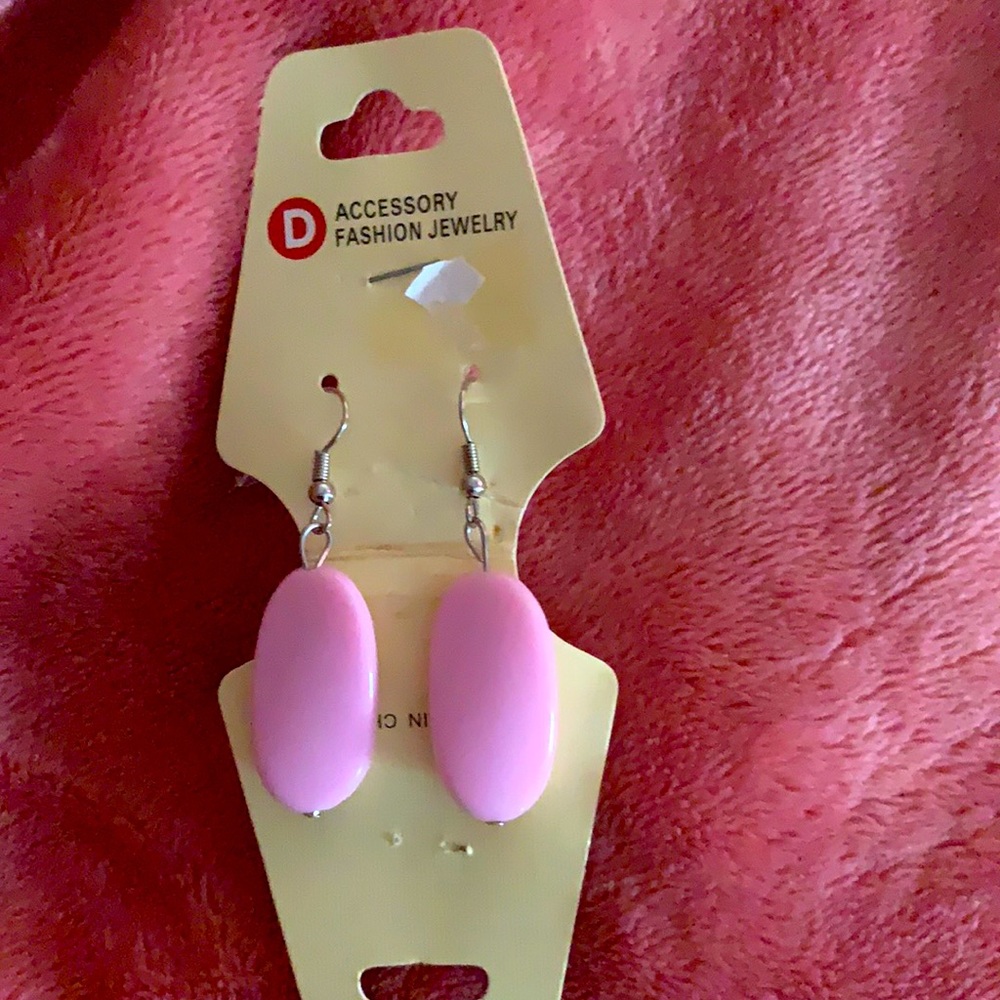 Pink Dangling Earrings